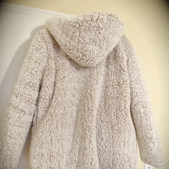 New W/O Tag. FAUX FUR SHELL FUZZY BLANKET JACKET COAT SZ M - Picture 2 of 16